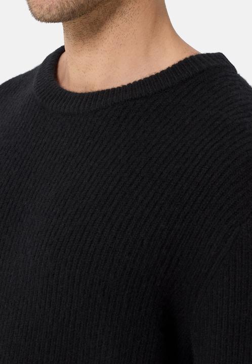 Actual product image Cash-Mere Grobgestrickter Wolle Kaschmir Rundhals Pullover (L)