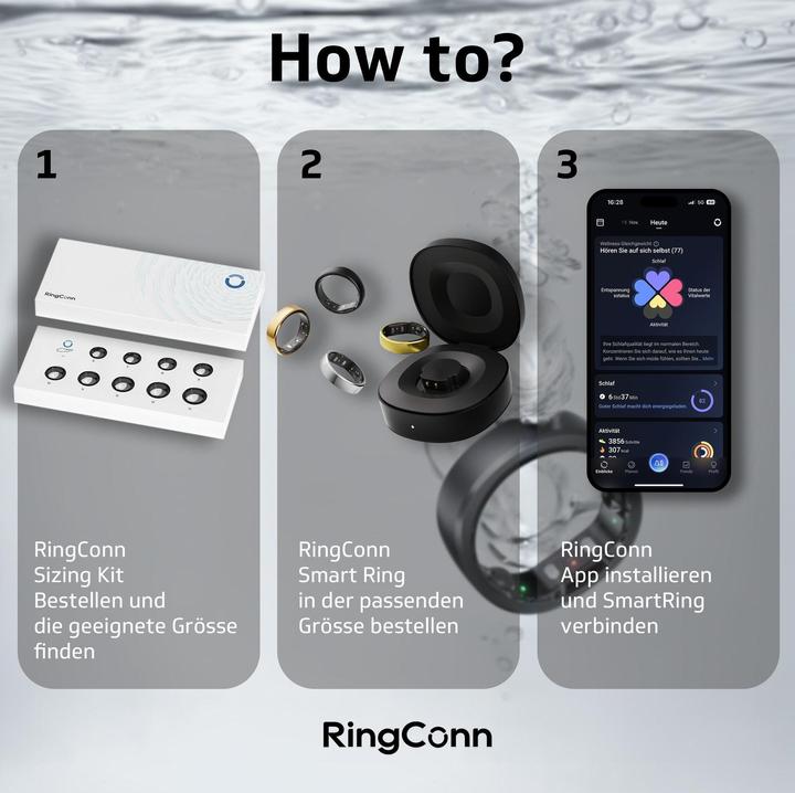 Productafbeelding RingConn Smart Ring (Gen2) (11, Zilver)