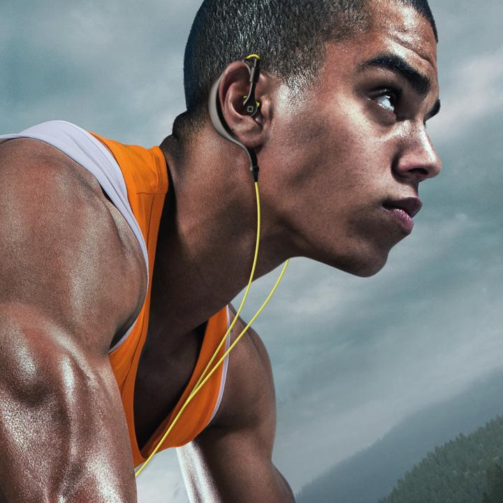 Actual product image SBS SPORT headphones with cable USB-C black/yellow (Cable)