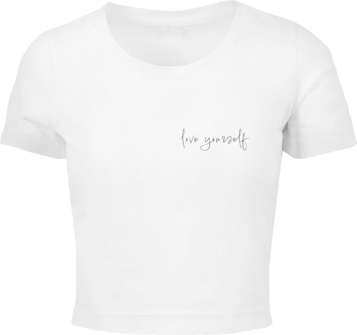 Merchcode Ladies Love Yourself Cropped Tee - 118427