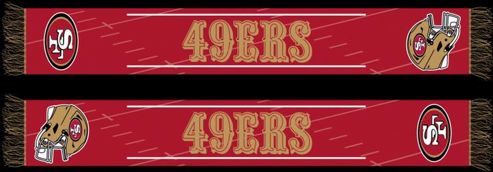 Image du produit Great Branding San Francisco 49ers HD Knitted Jaquard Scarf 145x20cm
