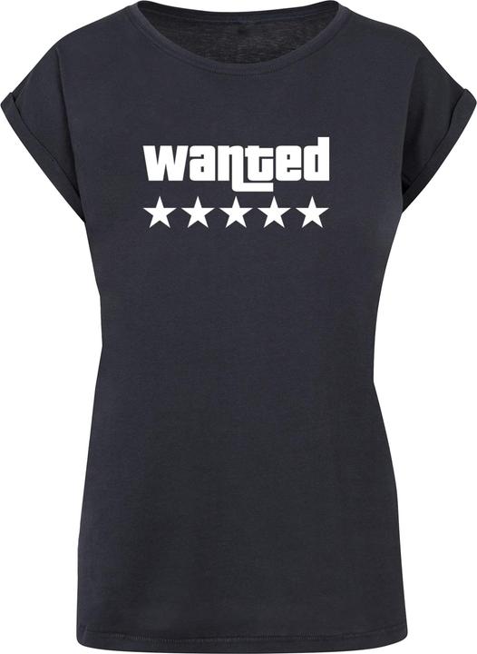 Produktbild Merchcode Laides Wanted Extended Shoulder Tee - 113371 (S)