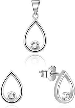 Produktbild Beneto Gentle jewelry set with zircons AGSET252L (pendant, earrings)