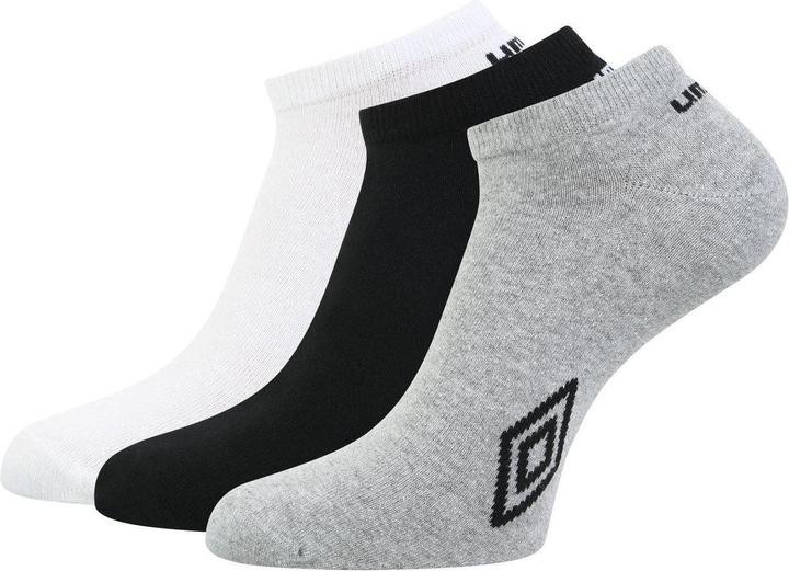 Actual product image Umbro Unisex Adult Logo Trainer Socks (Pack of 3) (pack of 3, 39.5 - 45.5)