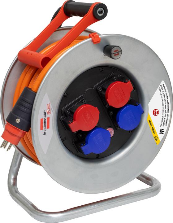 Produktbild Brennenstuhl Garant SK T 15, 400V IP44 Kabeltrommel 25m AT-N07V3V3-F5G2,5, Stecker T15/10A (IP55), Steckdose T (25 m, 1.50 mm²)