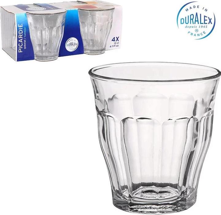 Image du produit Duralex Jeu de verres 1024AC04 130 ml (4 pièces) (0.13 l, 4 x)