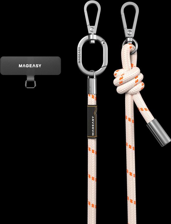 Produktbild MagEasy Handykette / Necklace Universal – Beige/Orange
