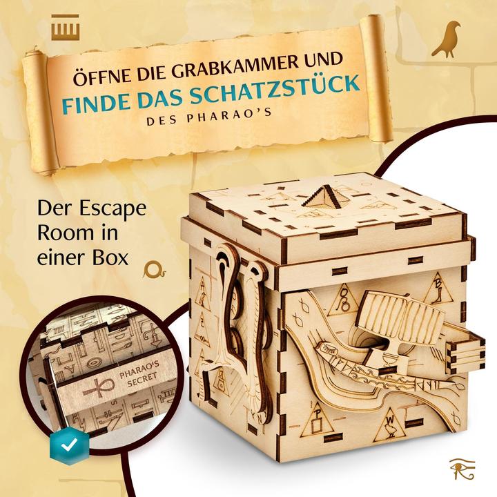 Actual product image Inscape Pharaoh's Secret - Puzzle Box (German, French, Italian, English)