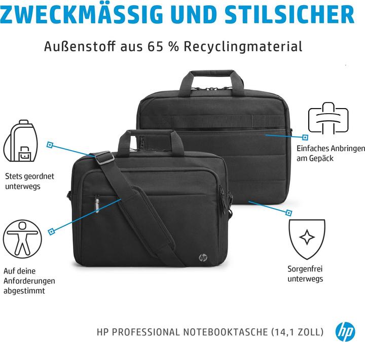 Actual product image HP Professional notebook bag (14.09", HP)