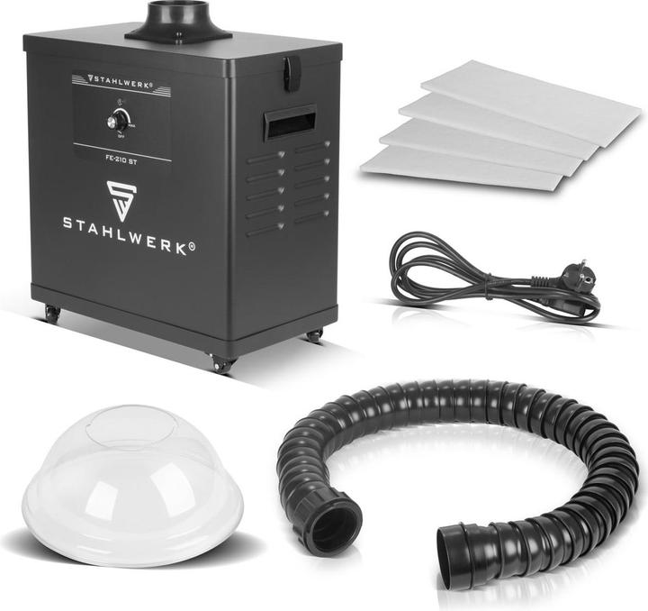 Image du produit Stahlwerk Aspirateur de fumée FE-210 ST avec filtre triple et système d'aspiration 210 W (Système d'aspiration)
