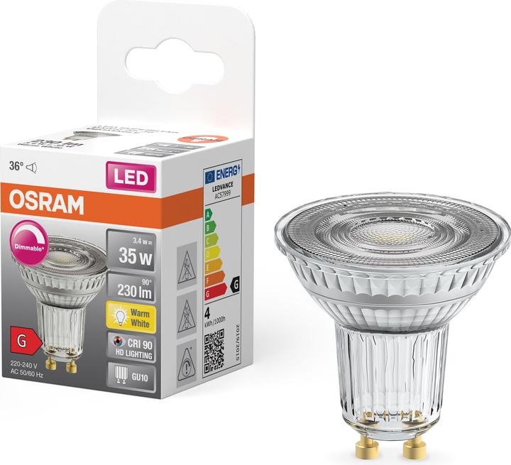 Actual product image Osram Led Superstar Par16 (GU10, 3.40 W, 230 lm, 1 x, G)