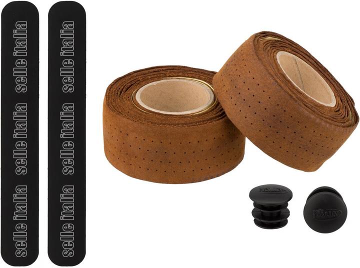 Actual product image Selle Italia Smootape Classica Handlebar Tape Leather Gel 2.5 mm