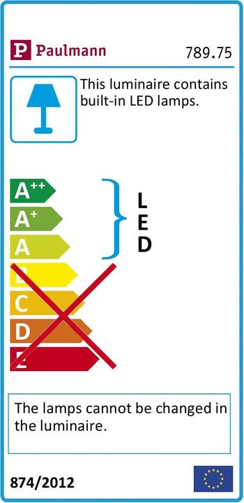 Energy Label Paulmann LEDstrip complete set SimpLED (Cold White, 500 cm, Indoor)