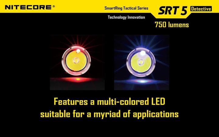 Actual product image Nitecore Srt5 (136 cm, 750 lm)
