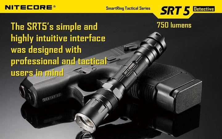 Actual product image Nitecore Srt5 (136 cm, 750 lm)