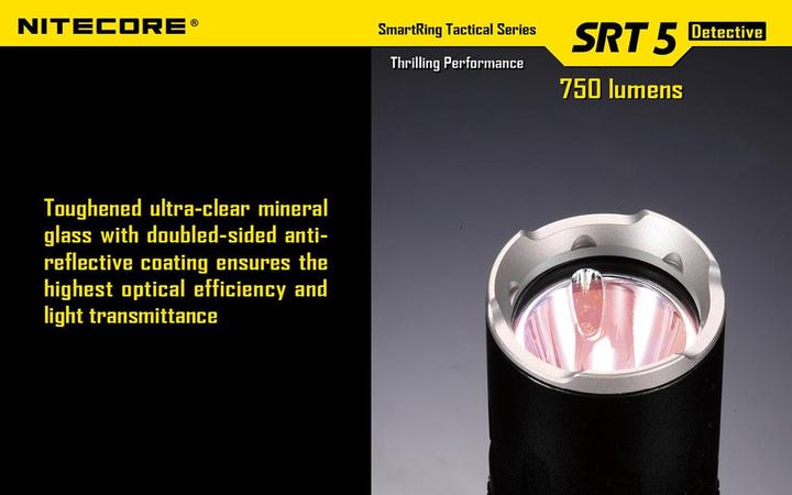 Actual product image Nitecore Srt5 (136 cm, 750 lm)