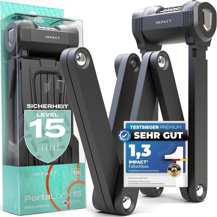 Produktbild Impact Bike Accessories PortaLock 15 - Velo-Zahlenschloss (110 cm)