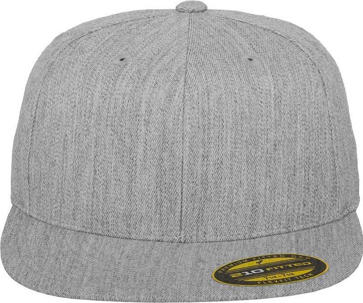 Actual product image Yupoong Flexfit Premium 210 Flat Peak Baseball Cap (Pack of 2) (XL)