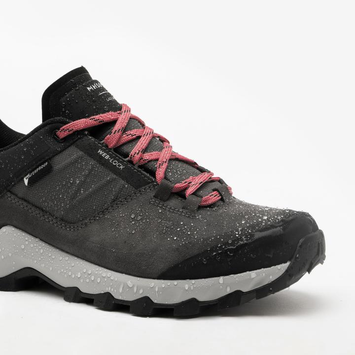 Actual product image Quechua Women's hiking boots waterproof mountain hiking - MH500 grey (40)