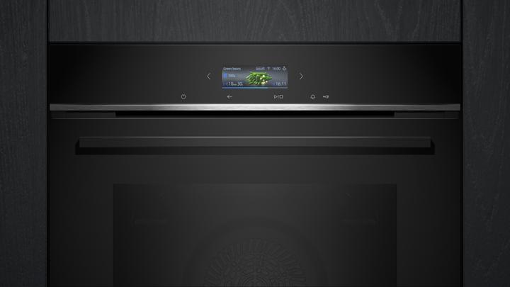 Produktbild Siemens iQ700, Einbau-Backofen, 60 x 60 cm, Schwarz, Edelstahl, HB734GBB1