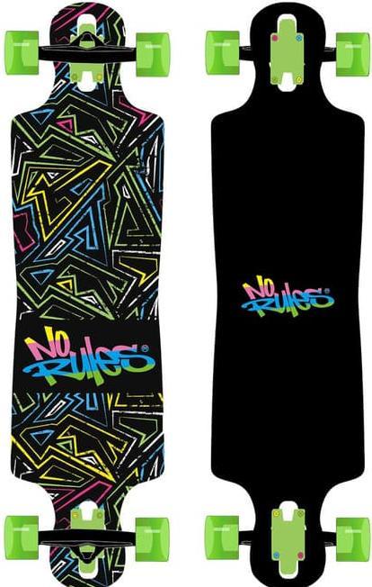 Produktbild No Rules Longboard Abec 7 Neon m. LR 361
