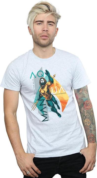 Immagine prodotto Maglietta con icona tropicale di Aquaman (XL)
