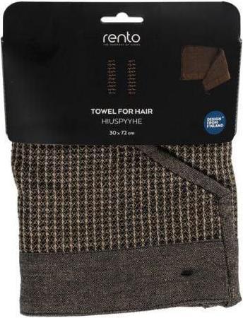 Image du produit Rento Serviette à Cheveux Kenno 30x72cm Blac/Beig