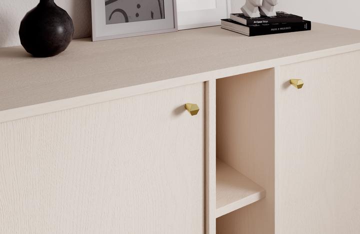 Actual product image ADRK Furniture Tili 2D 2S 2P chest of drawers (100.5 x 41 x 95 cm)