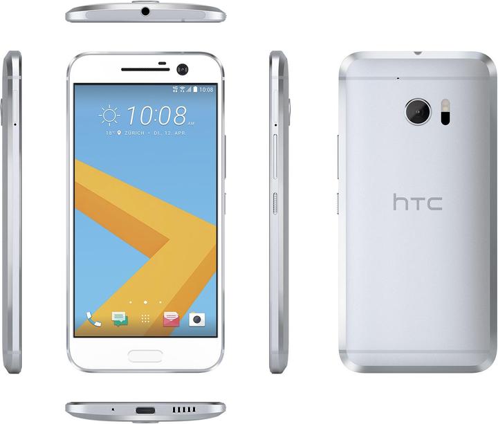 HTC 10 (32 GB, Glacier Silver, 5.20", Single SIM, 12 Mpx, 4G)