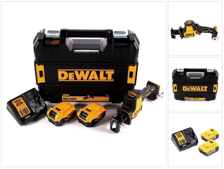 DeWalt DCS 369 P2 Battery reciprocating saw 18 V + 2x battery 5.0 Ah + charger + TSTAK