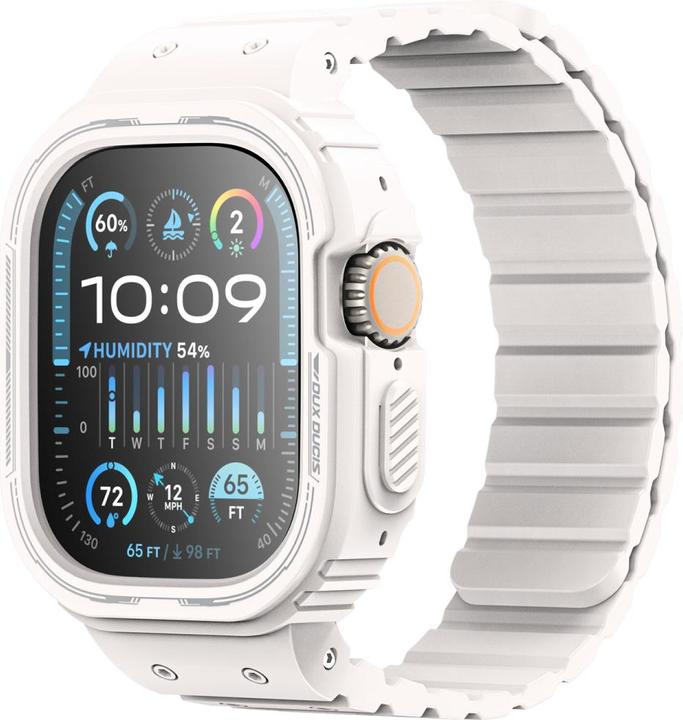 Immagine prodotto Dux Ducis Cinturino OA per Apple Watch 38mm/40mm/41mm - Bianco (38 mm, 40 mm, 41 mm, Silicone, Apple Watch Series 2, Apple Watch Series 1, Apple Watch Series 3, Apple Watch Serie 4, Apple Watch Serie 5, Apple Watch Serie 6, Apple Watch Series 7, Apple Watch Series 8, Apple Watch Series 9, Apple Watch SE)