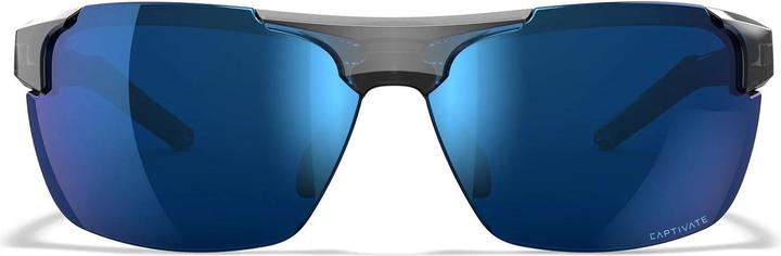 Produktbild Wiley X WX PRIME Lenses: CAPTIVATE™ Polarized blue Mirror, Frame: gloss crystal grey (gloss crystal grey, CAPTIVATE™ Polarized blue Mirror)