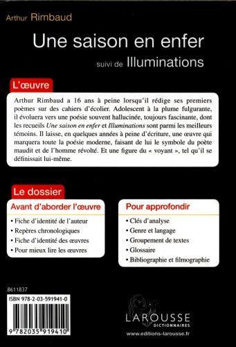 Produktbild Une saison en enfer, suivi de Illuminations (Französisch, Rimbaud Arthur, 2016)