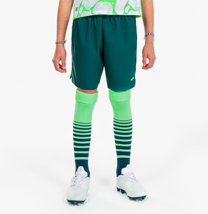 Produktbild Kipsta Girls' Football Shorts Viralto - Green (6, 7, 8)