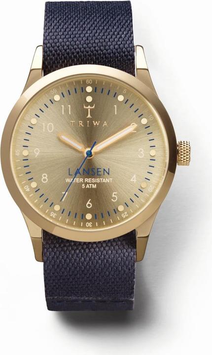 Image du produit Triwa Gold Lansen Navy Canvas Mono (38 mm)