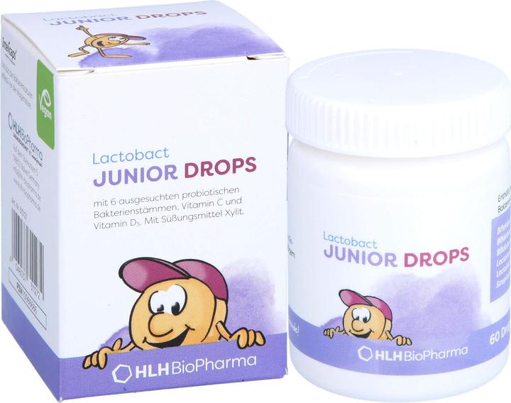 Immagine prodotto Lactobact JUNIOR + Gocce (60 Pezzo/i, Caramella, 56 g)