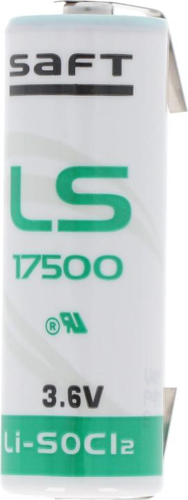 Immagine prodotto Saft Batteria LS17500, taglia A, con etichetta a saldare a forma di U (1 pz., 14500, 3600 mAh)