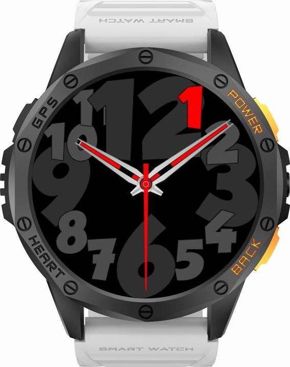 Immagine prodotto Gravity GPS GT24-2 Herren-Smartwatch, schwarzes Silikonarmband + weisses Silikonarmband