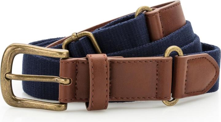 Asquith & Fox Kunstleder und Canvas Gürtel (One Size)