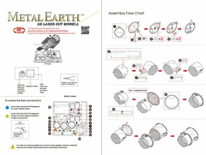Actual product image Metal Earth Hubble Telescope