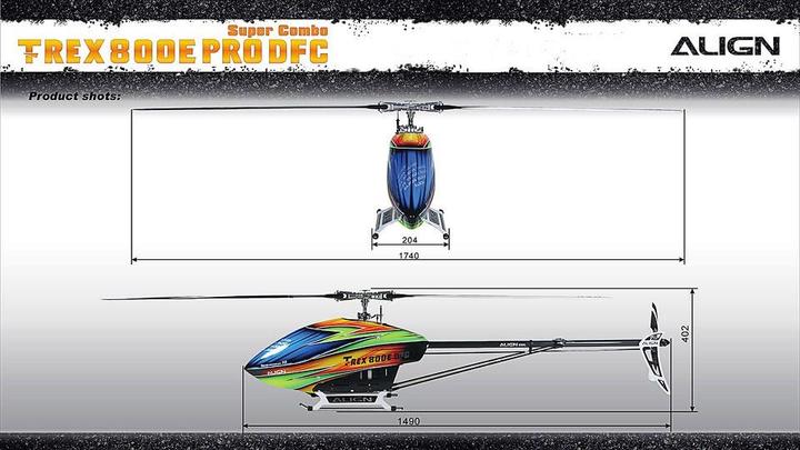 Immagine prodotto Align T-Rex 800e Pro Dfc