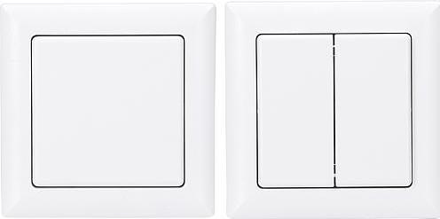 Actual product image Eltako FT55-rw Wireless pushbutton pure white with rocker and double rocker
