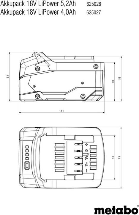 Produktbild Metabo Akkupack (18 V)