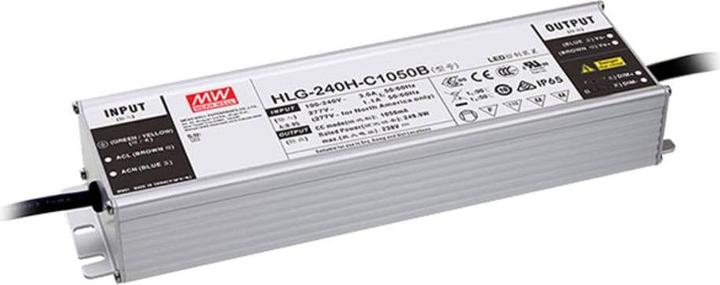 Actual product image MeanWell LED-Treiber Konstantstrom 249.9 W 1050 mA 119 - 238 V/DC 3 in 1 Dimmer