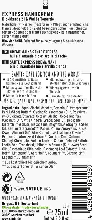 Produktbild Sante Express (75 ml)