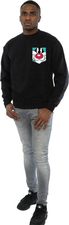 Produktbild Looney Tunes Sylvester Face Faux Pocket Sweatshirt (XL)