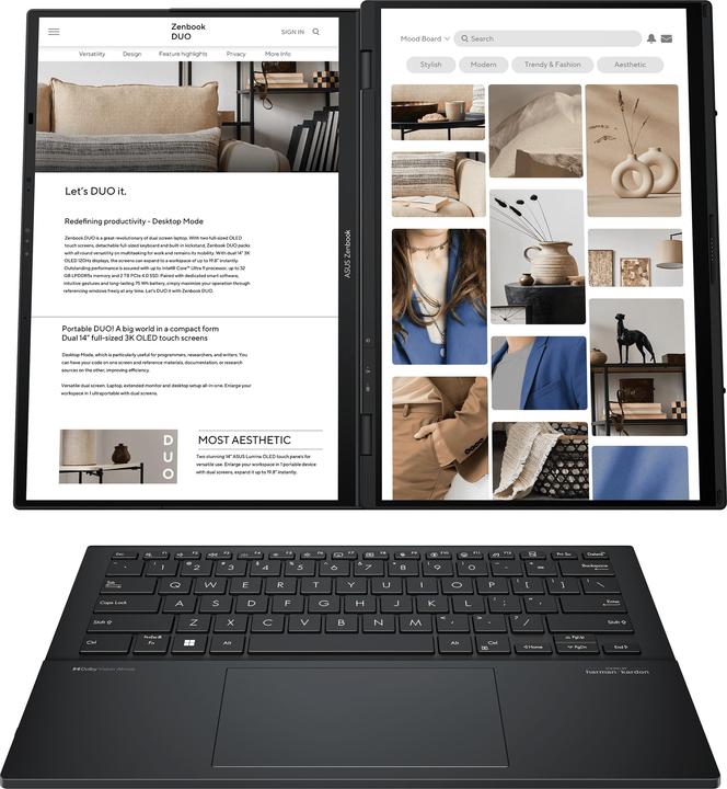 Actual product image ASUS Zenbook Duo (14", Intel Core Ultra 5 125H, 16 GB, 512 GB, DE)