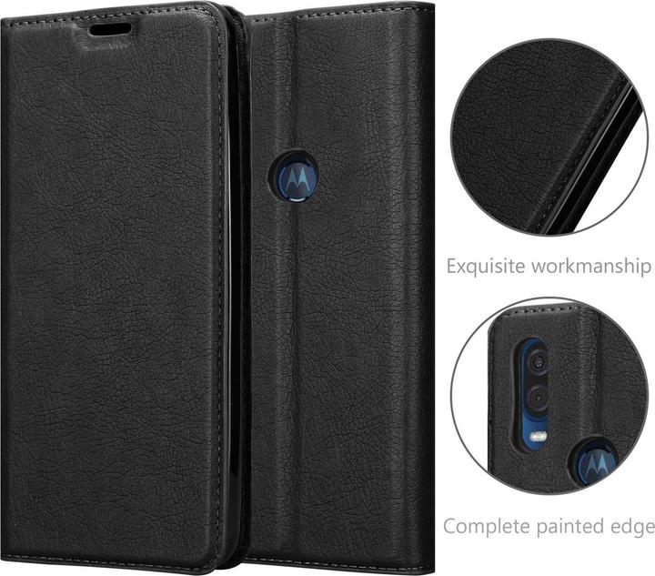 Actual product image Cadorabo Book Invisible Magnet Cover (Motorola One Vision)