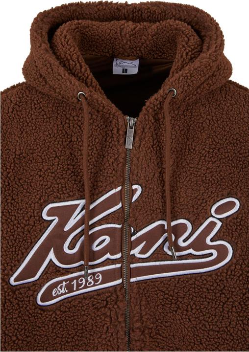 Actual product image Karl Kani KM233-019-1 KK Varsity Teddy Full Zip Hoodie - 111345 (XS)