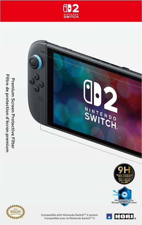 Produktbild HORI NSW2 Screen Protection Premium Schutzfolie offiziell lizenziert (Switch 2)